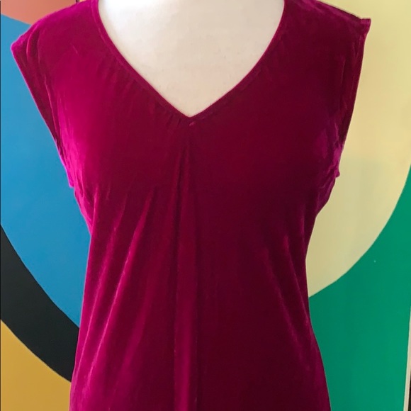 Luxurious magenta velvet Karen Kane dress - Picture 2 of 6